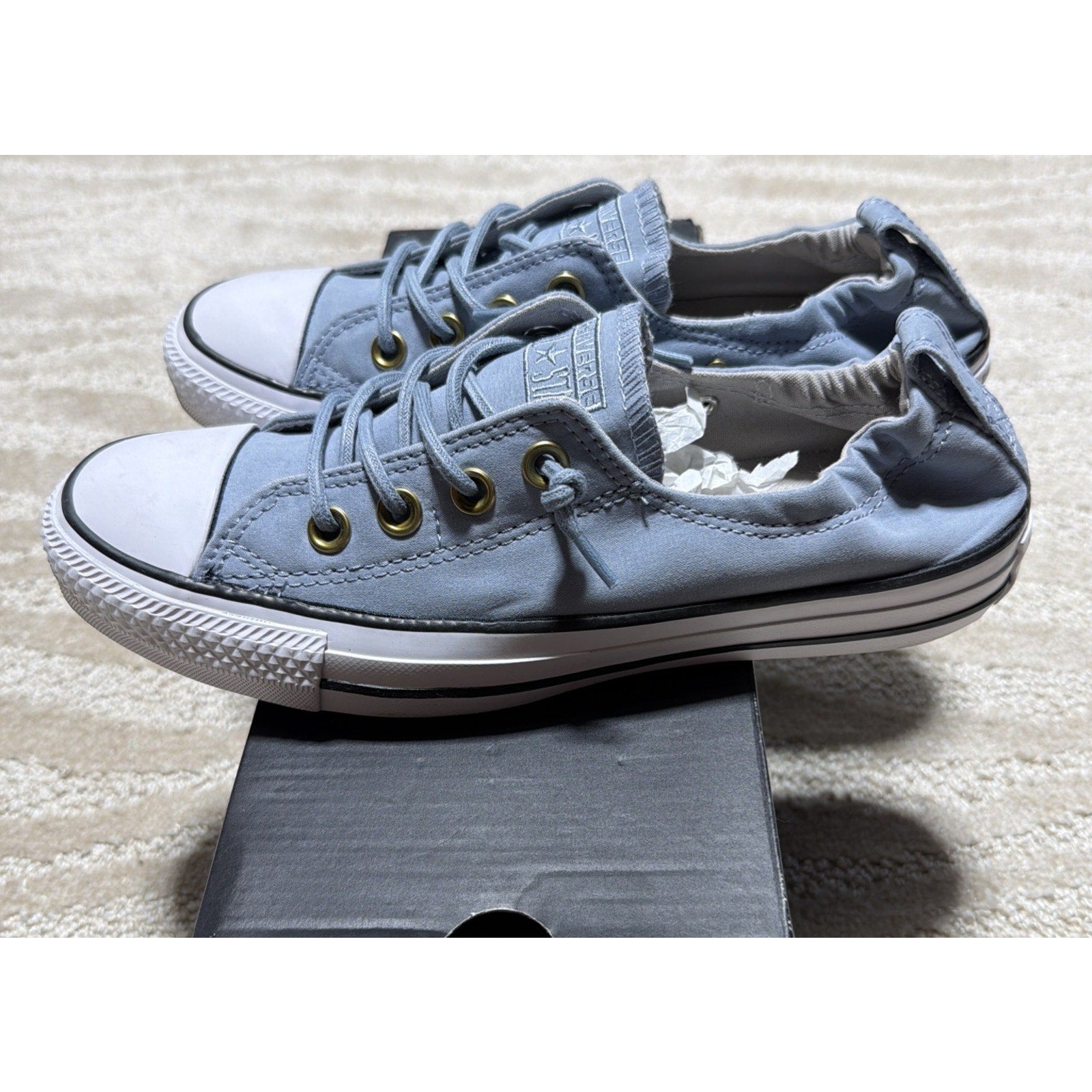 Women's 7 Converse Chuck Taylor AS Shoreline Slip, 558592F Blue Skate/Ash W/ Box