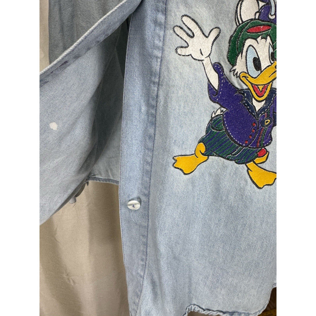 Vtg 80’s Disney Jerry Leigh Mickey, Minnie And Goofy Polo Size Large Destressed