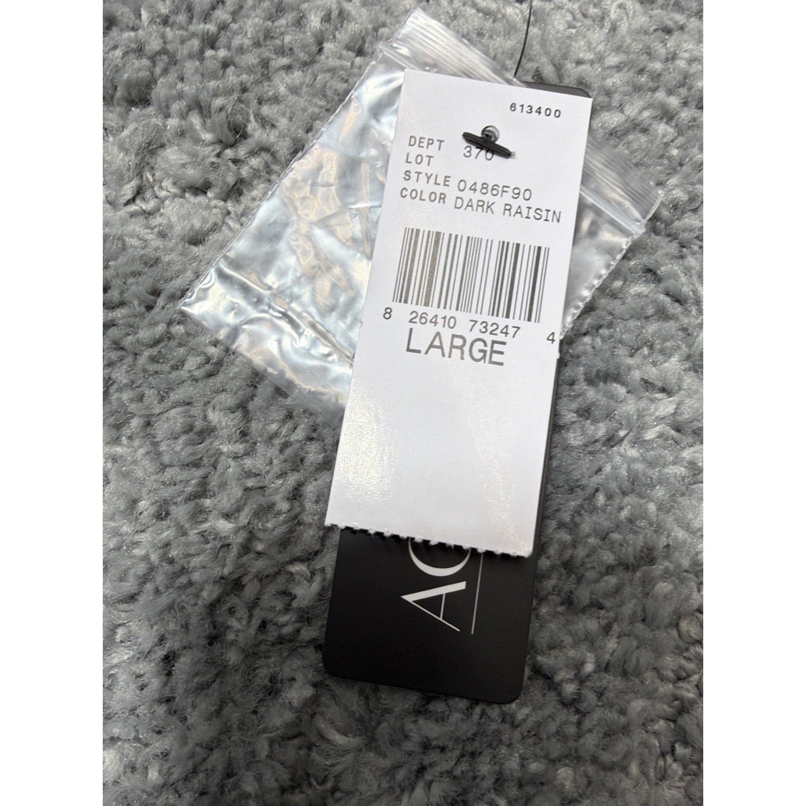 AGB Women’s L Dark Raisin Cowl Neck Ribbed Knit Sweater Lightweight Brand New