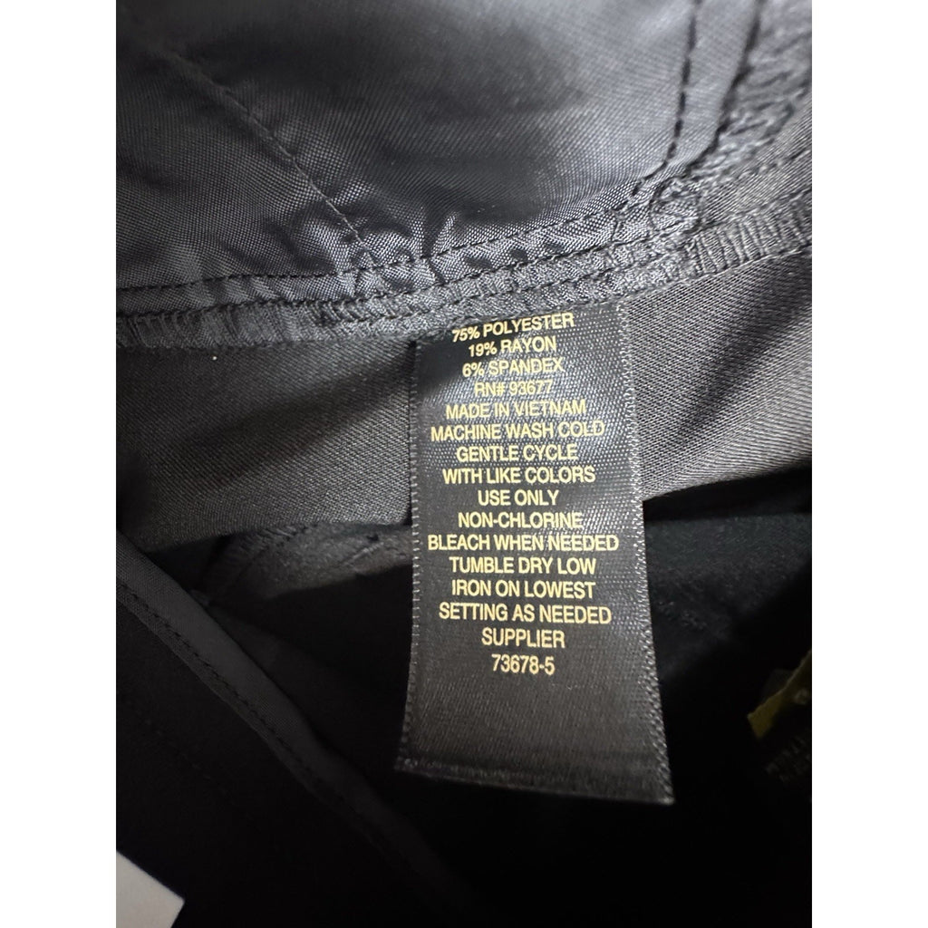 Worthington Woman Perfect Trouser Black 4S Business Career Relaxed New NWT