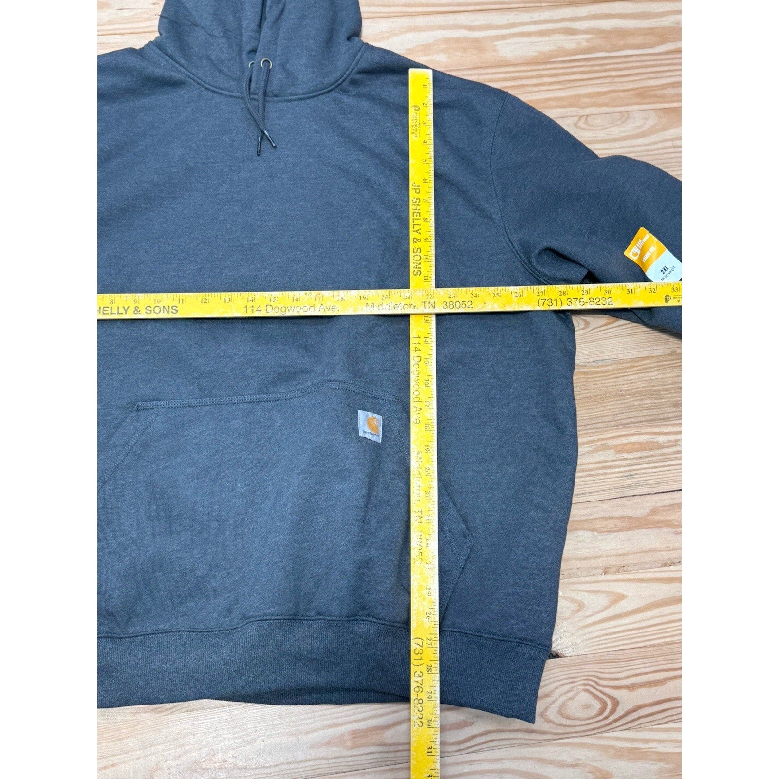 Carhartt Dark Gray Rain Defender Loose Fit Hooded Sweatshirt Men’s Size 2XL NWT