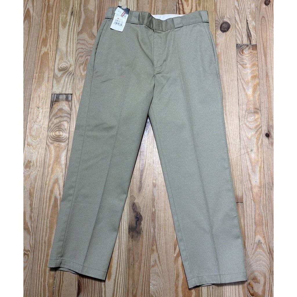 Vintage Dickies Khaki 874 Work Utility Streetwear Workwear Pants 34x29 NWT