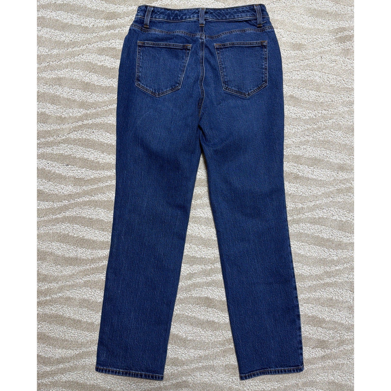 Talbots Straight Leg Jean Curvy 5 Pocket Blue Size 2P 27x27 Stretch