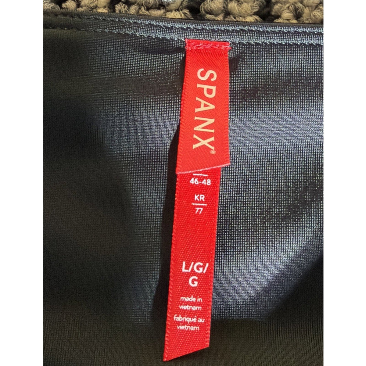 Spanx Womens Velvet Velour High Rise Shaping Leggings, Black, Size Large NWT