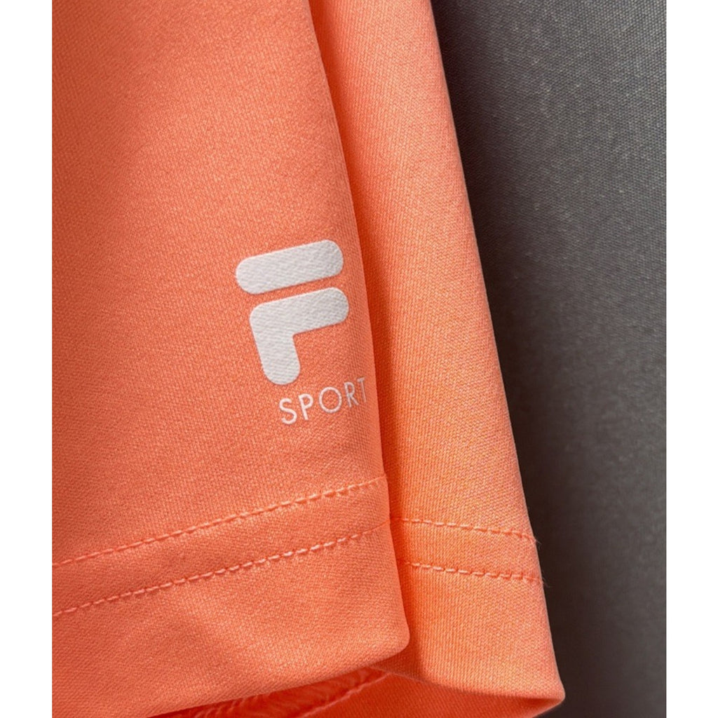 FILA Athletic Fit Sport Golf Performance Mens Polo Shirt Size XL Bright Orange