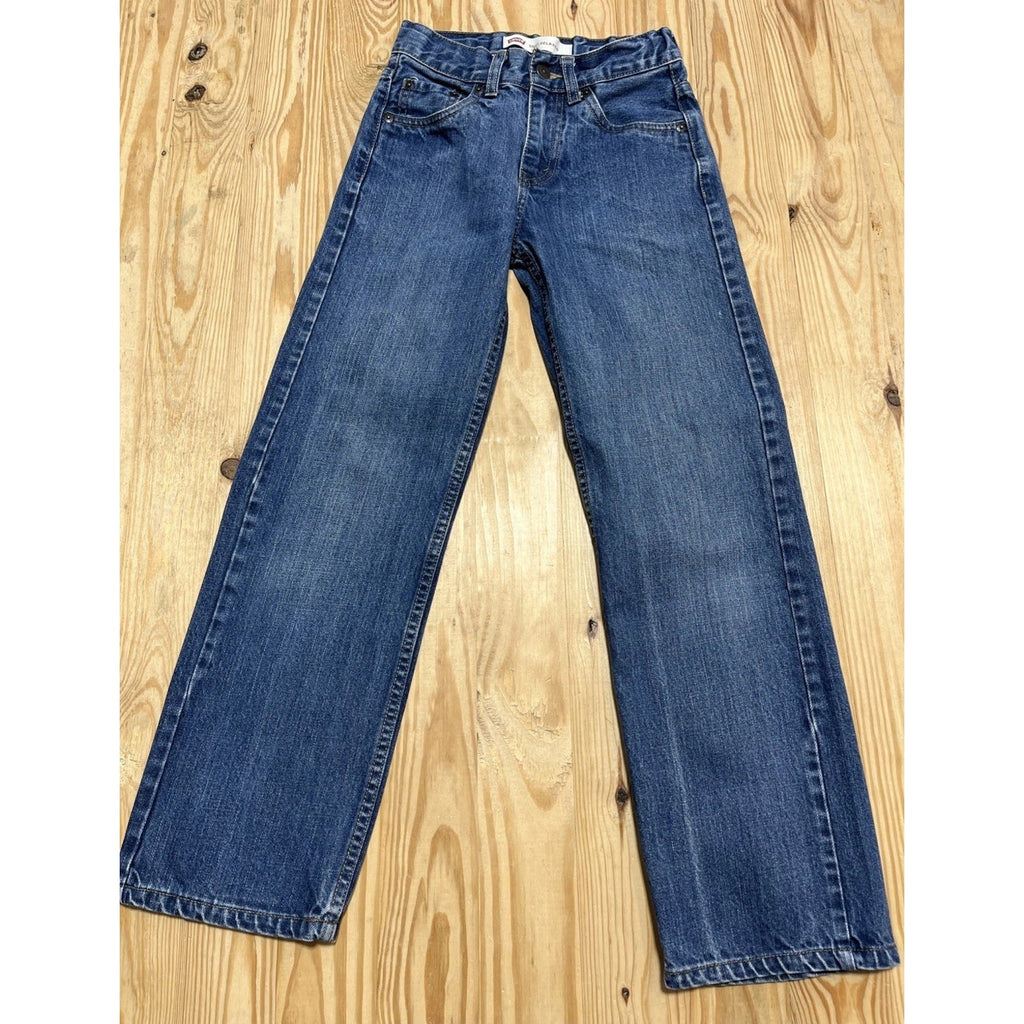 Levi’s 550 Boys Relaxed Fit Blue Jeans Size 12 Slim 24x26 Medium Wash Denim