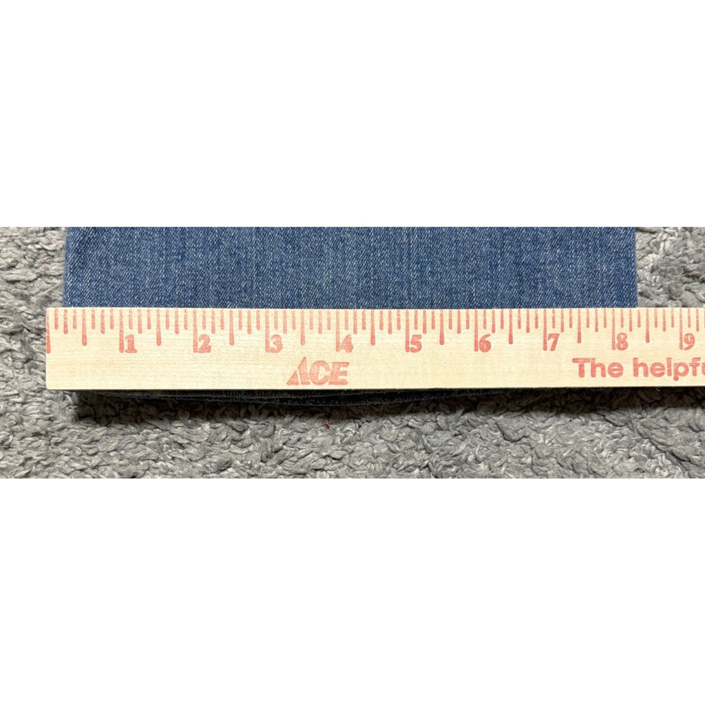 Luxirie By LRG Bootcut Lowrise Embroidered Jeans Blue Medium Wash Womens 31x32