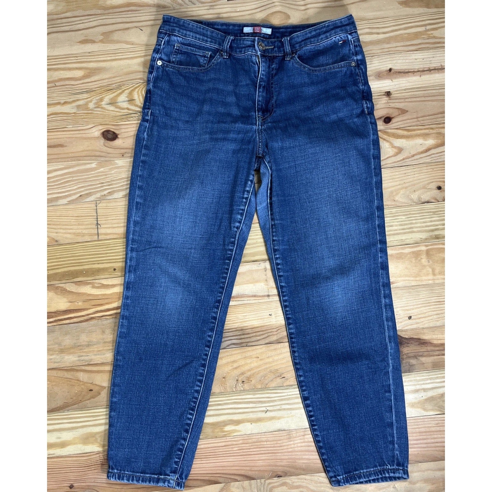 Tommy Hilfiger Women's Size 10 Dark Wash High Waist Tribeca Skinny Ankle Jeans