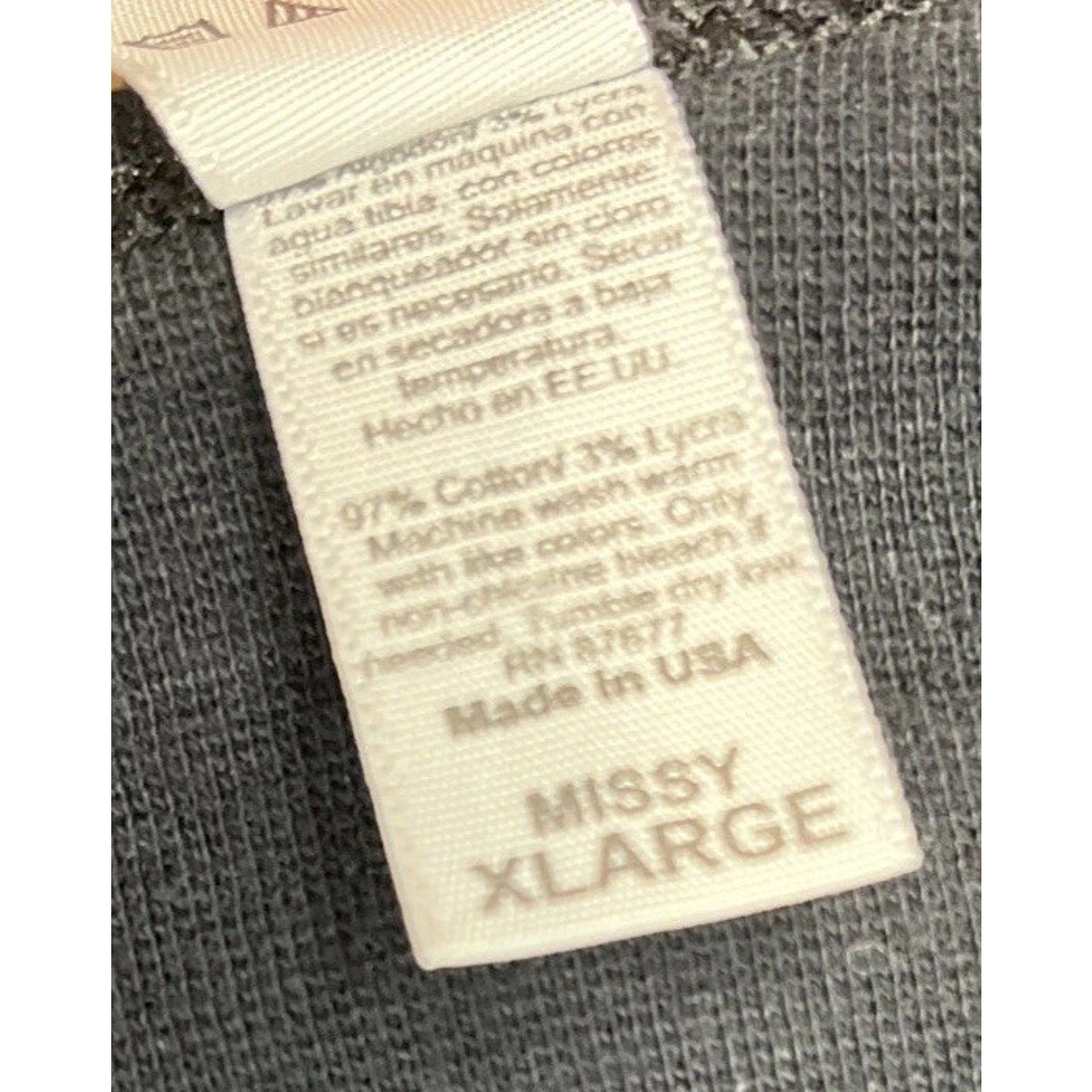 Women’s Jensen Long Sleeve Shirt Born To Wear Diamonds Jeweled Made In USA XL