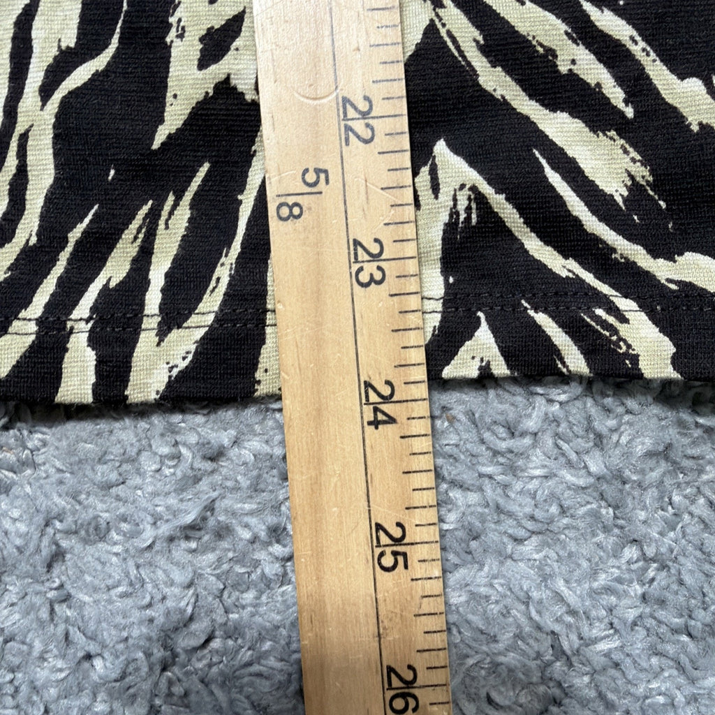 Vintage Keren Hart Womens Blouse Top L Animal Print New