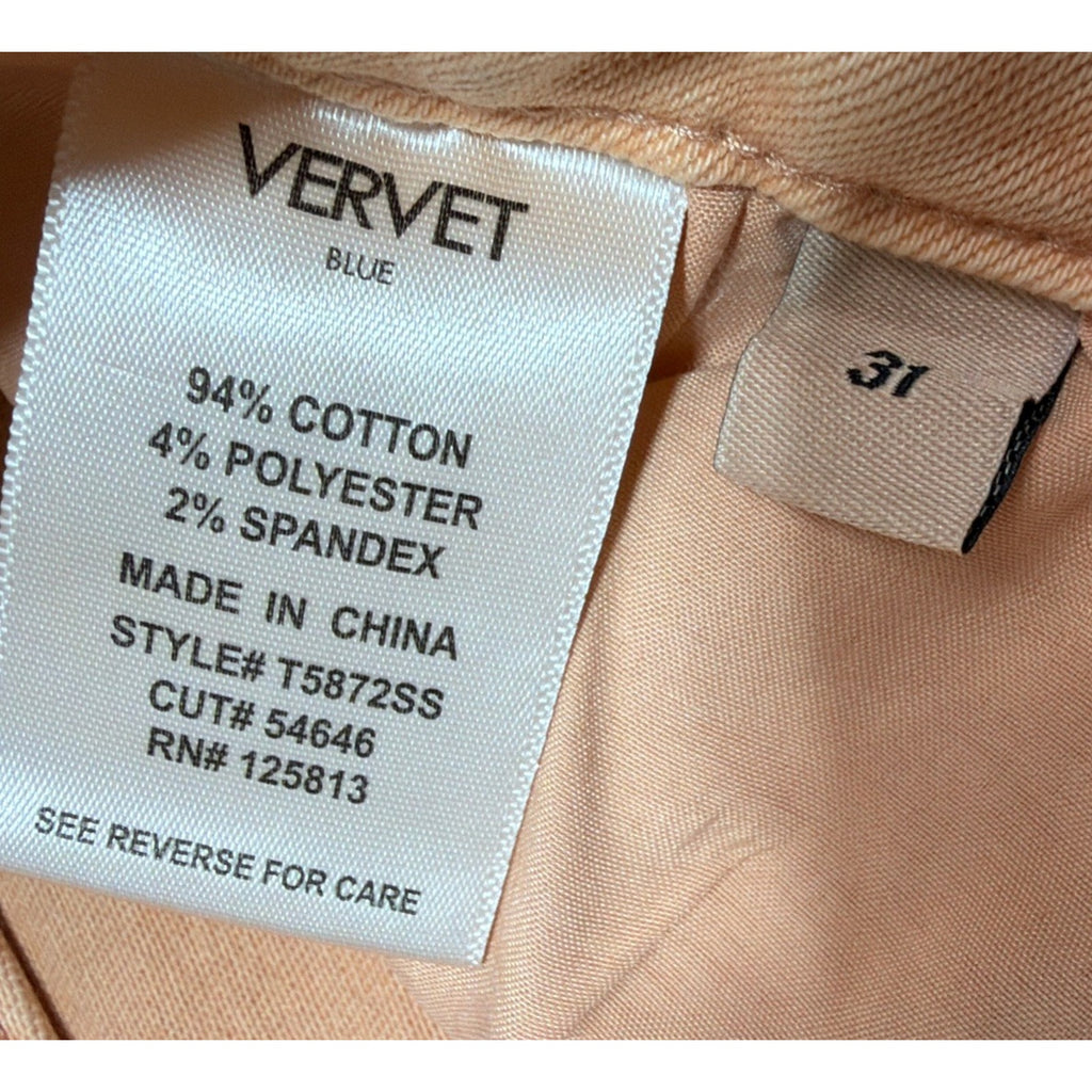 Vervet Blue Olivia Wide Leg Stretch Sand Storm Women's Jeans Denim Size 31