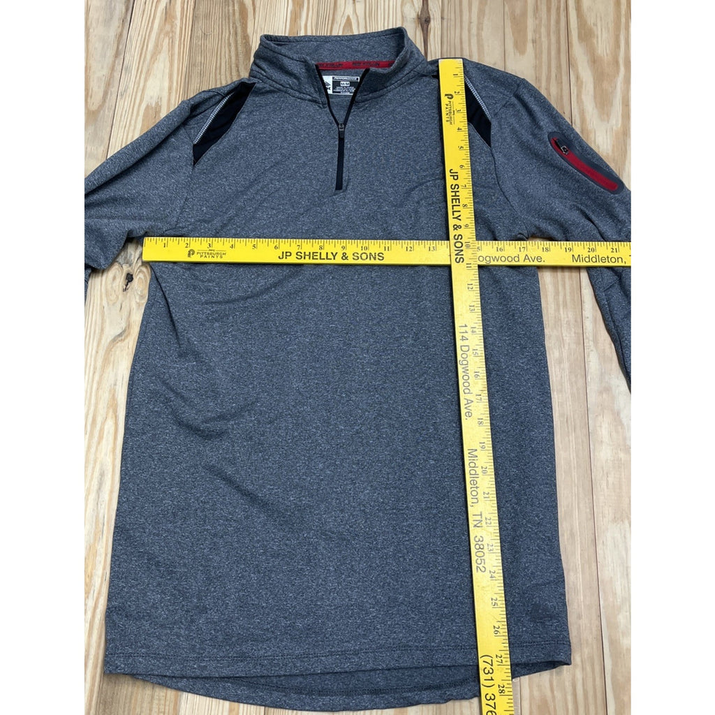 RBX Shirt Mens M Gray Xtrain Performance 1/4 Zip Pullover Polyester Blend