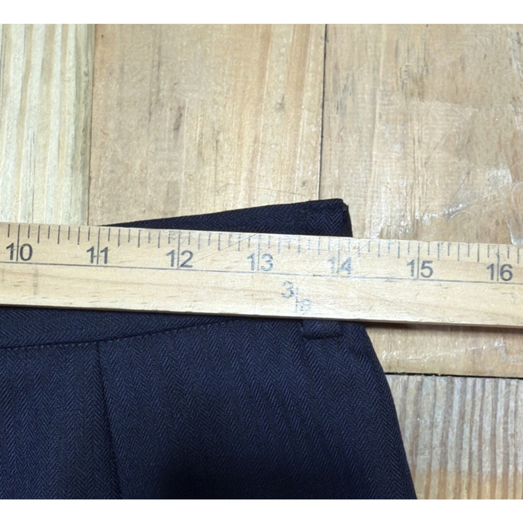 Vintage Burberry Pants Mens EU 44 blue Tailored Trousers Made in Italy 28x27