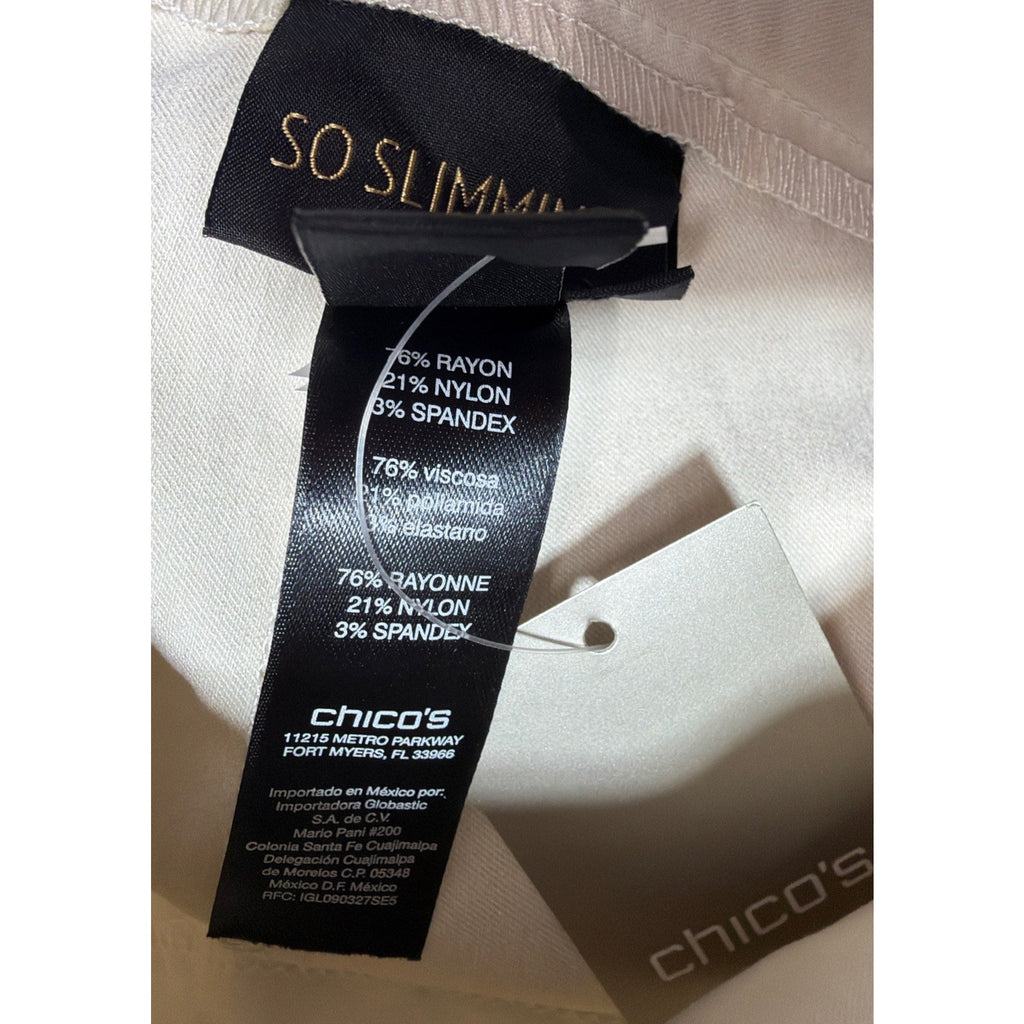 New Chico's So Slimming Pull On Brigette Bermuda Shorts Size 0.5