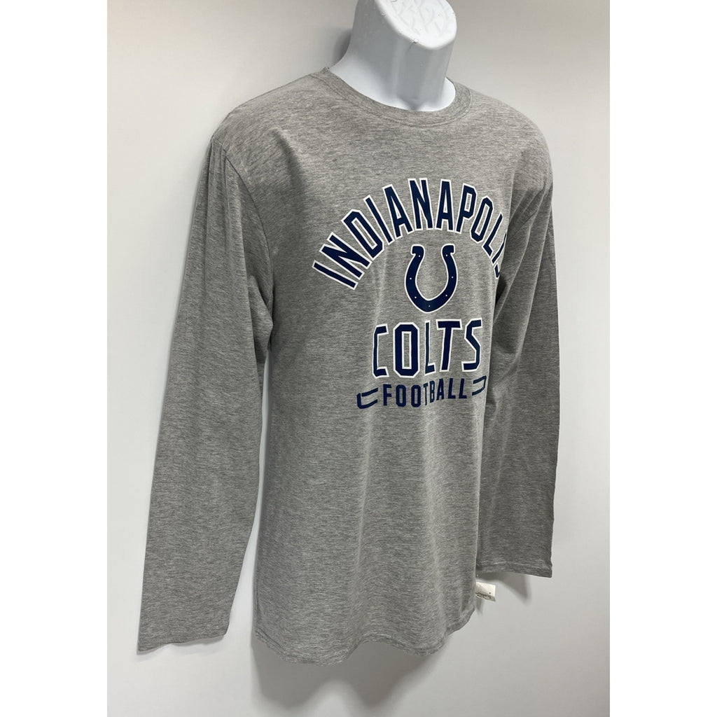 NWT NFL Indianapolis Colts Men Size Gray L Long Sleeve Shirt
