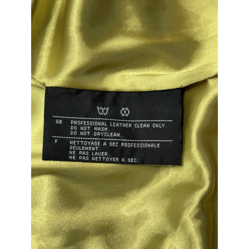 Harley Davidson Womens Leather Jacket Gold Liner Size Medium VGUC