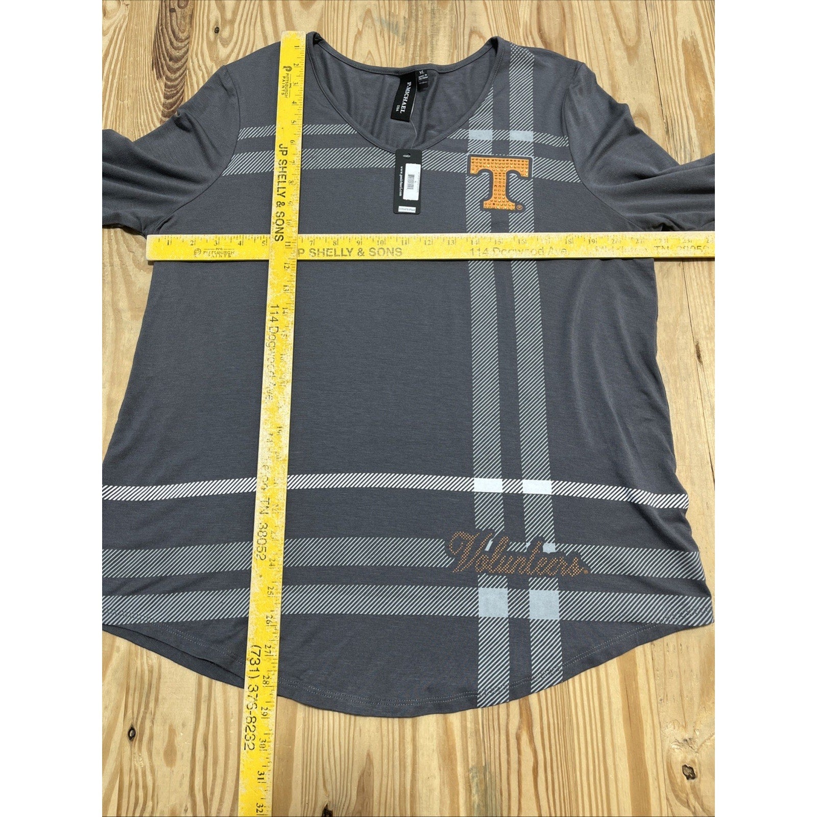 University Of Tennessee Vols P. Michael Embellished Tunic Gray Women’s XL NWT