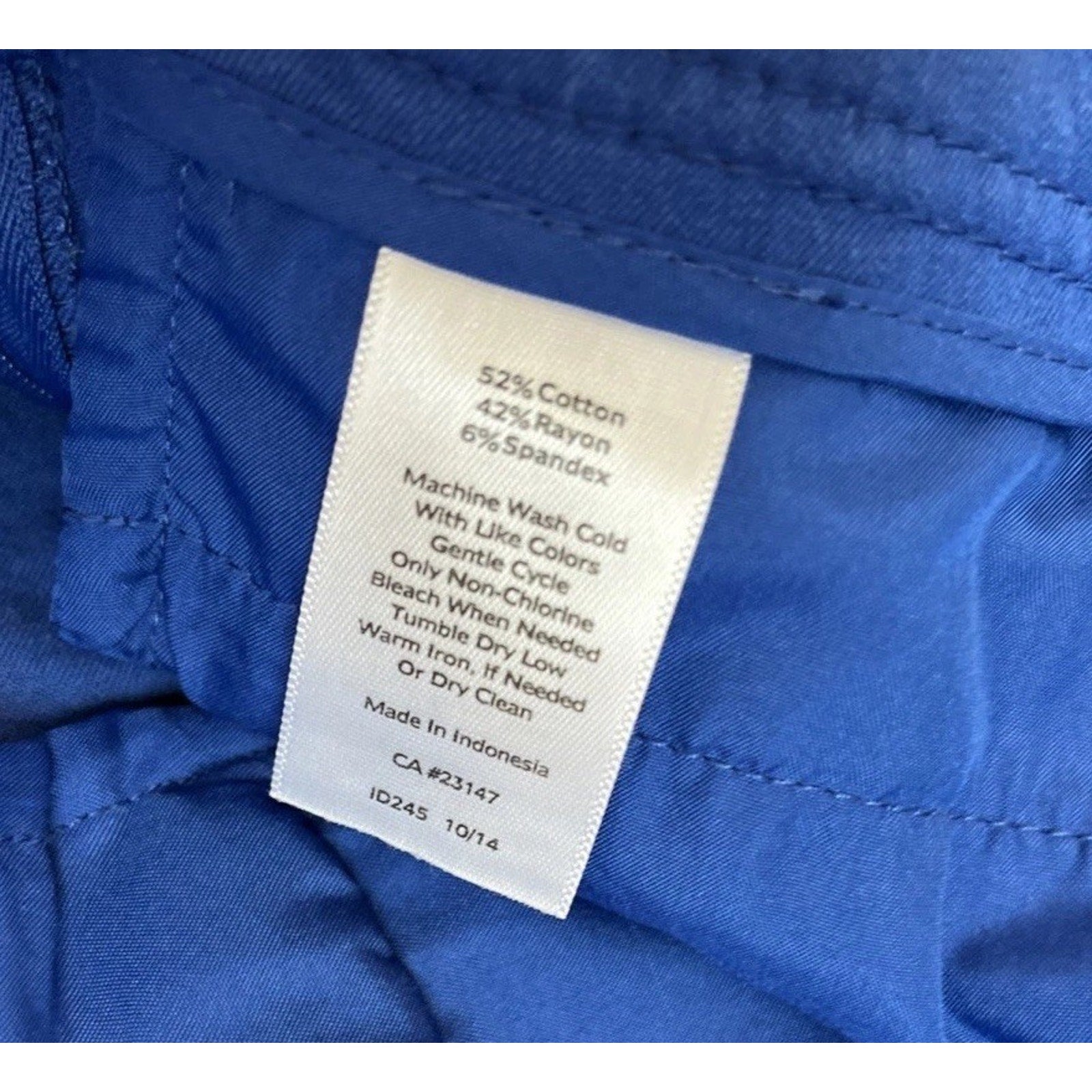 Talbots Chatham Ankle Pants In Royal Blue Size 6p Casual Corpcore