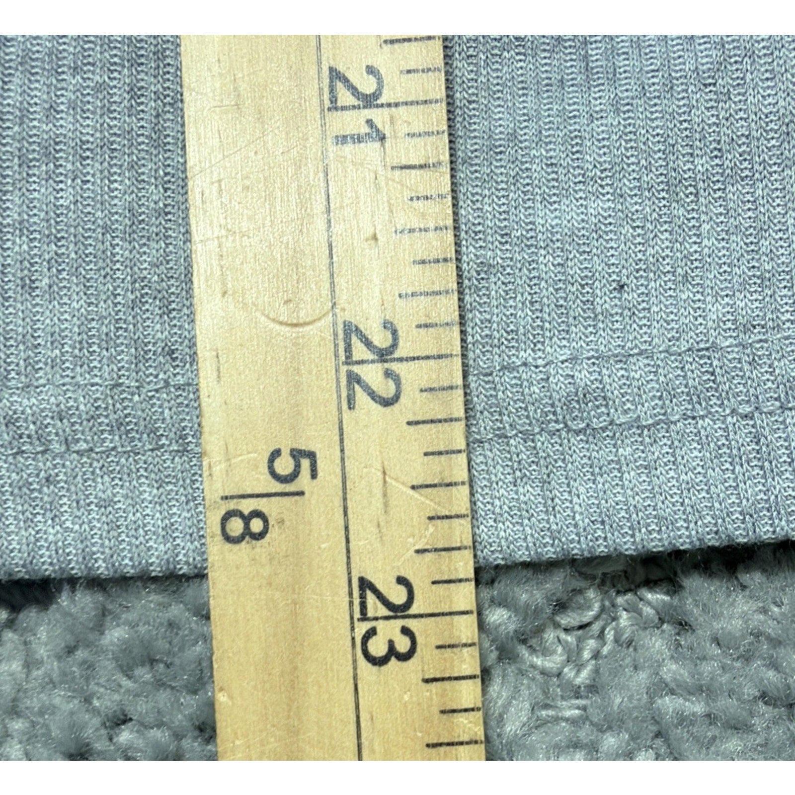 Anna Kaci California Gray Oversized Top Size Large Long Sleeve New