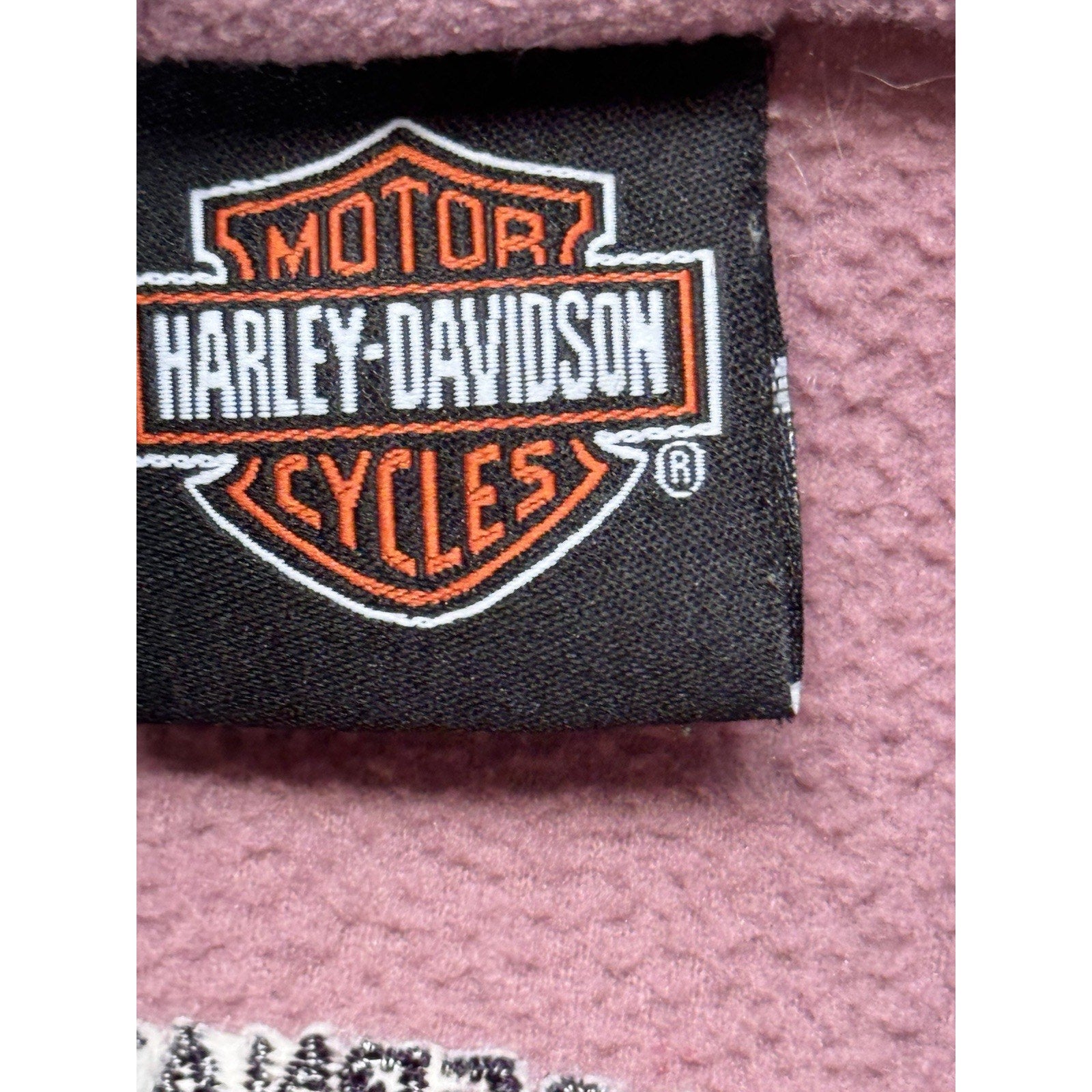 Harley Davidson Sweater Women's L Pink Fleece Union City, TN See Photos