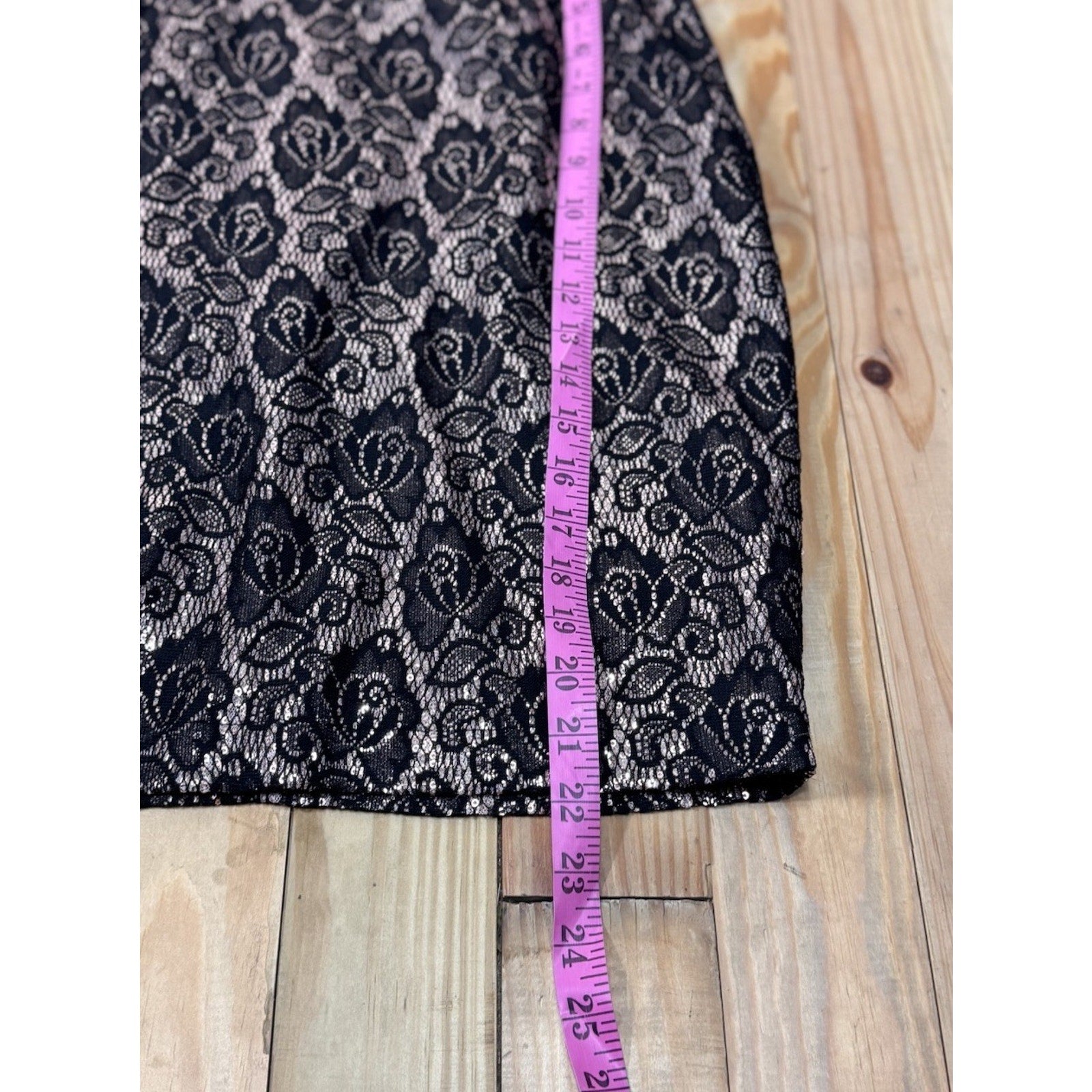 Bisou Bisou Dress Blush/Black strapless with attachable straps NWT Women’s 8