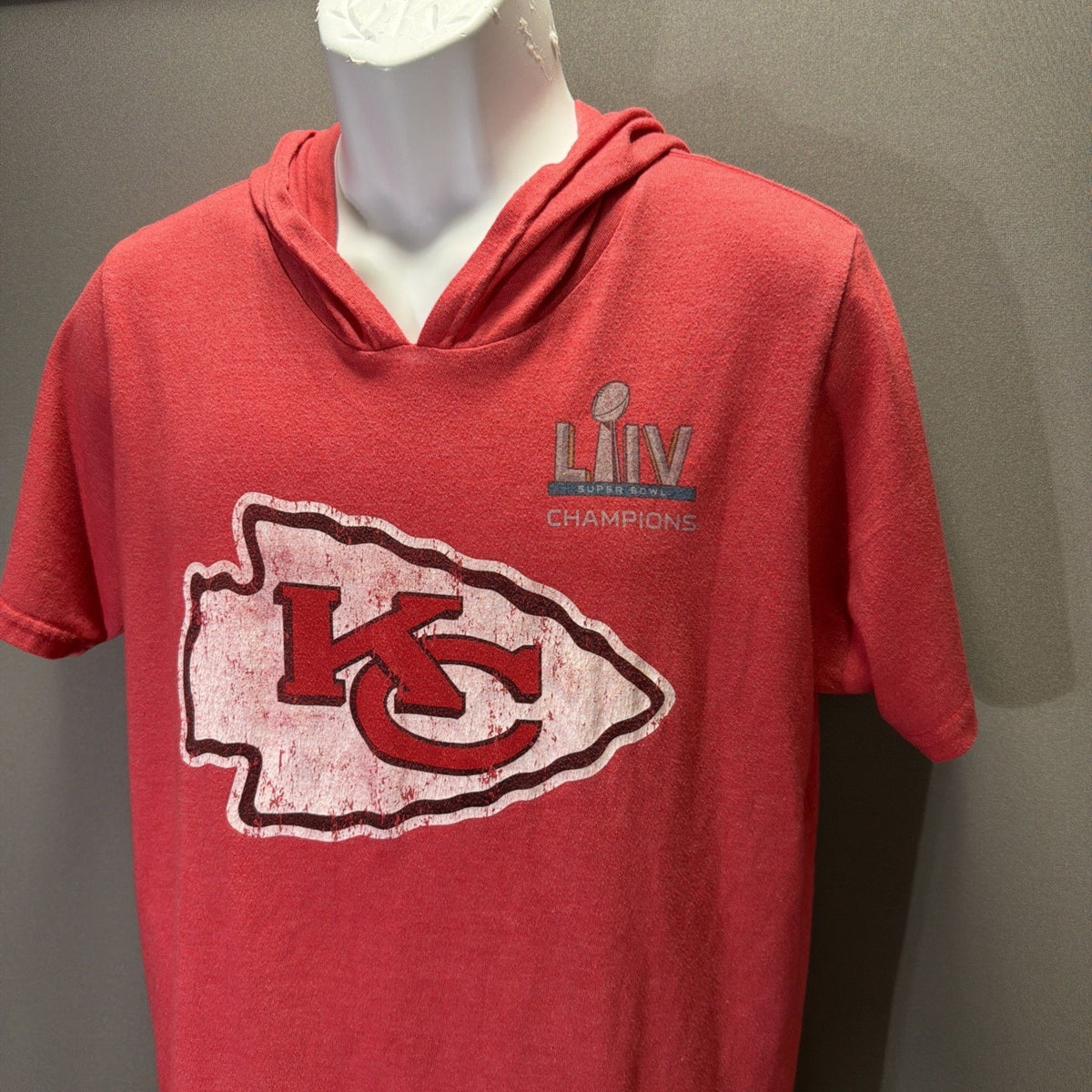 Kansas City Chiefs Mahomes #15 Pro Line Hoodie Shirt Mens L Red Super Bowl LIV