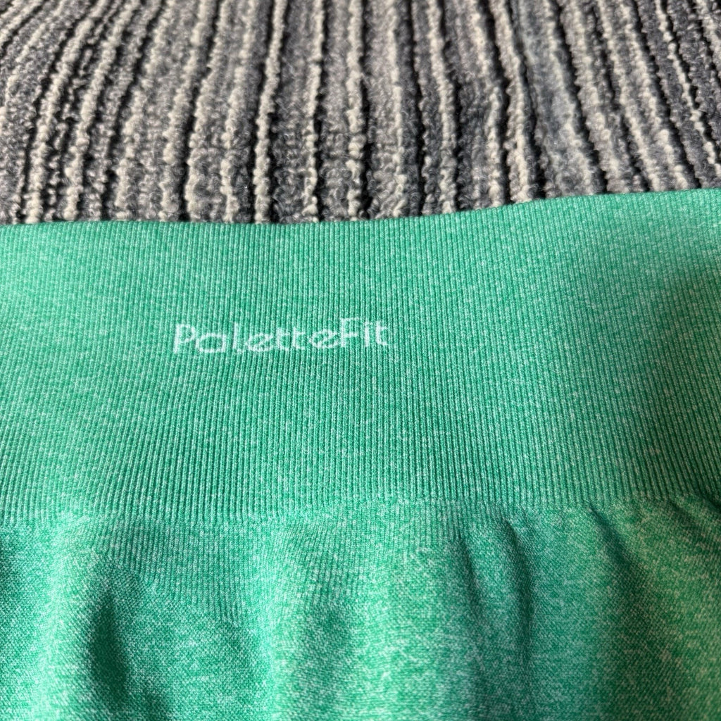 PaletteFit Women’s Seamless High Waist Leggings Size S Green Workout Yoga Gym