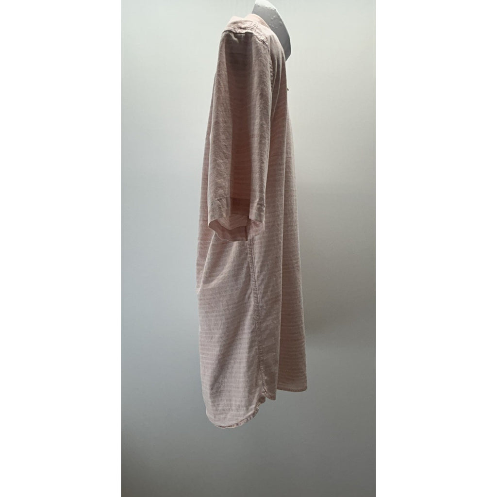 Duck Head Shirt Mens XL Pink & White Striped Short Sleeve Casual Beach