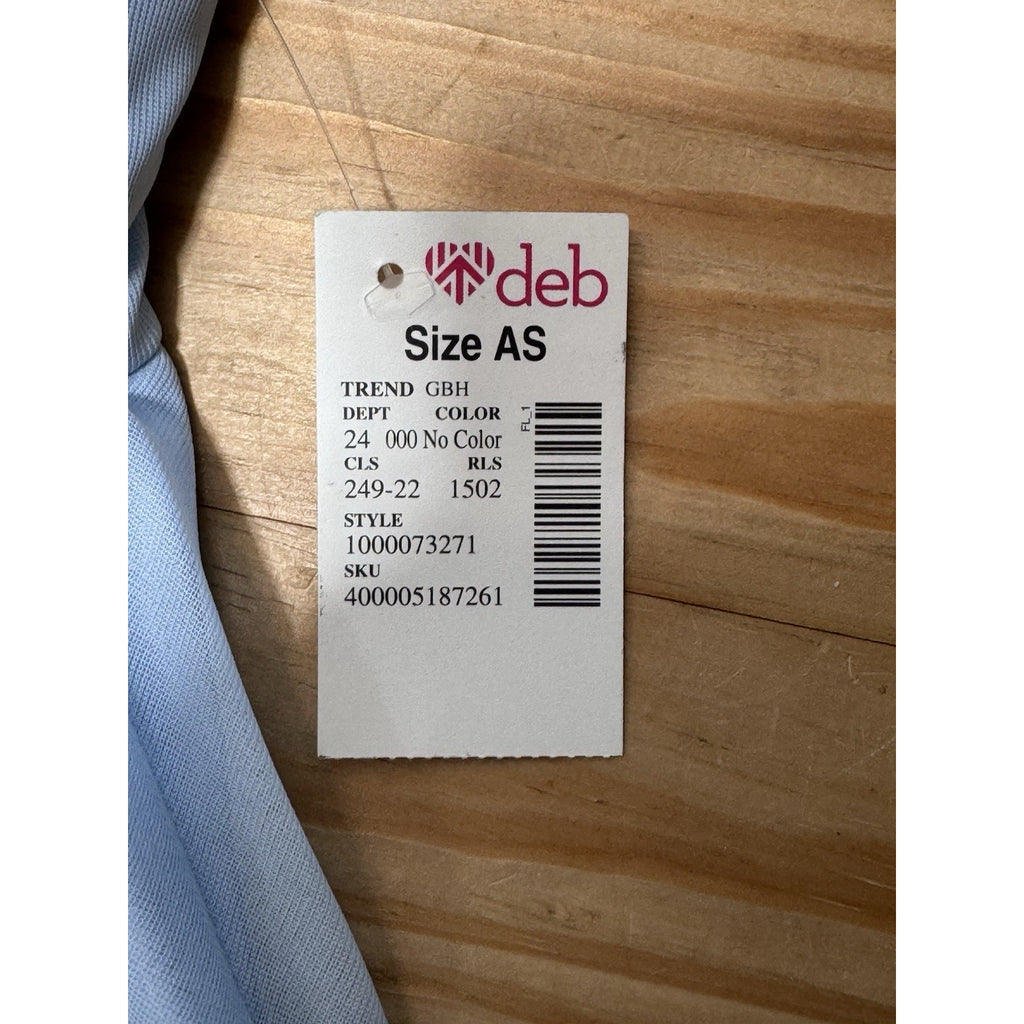 Deb Baby Blue Formal Dress Sheer Lined Sequins Dress Women’s Plus Size 18W NWT