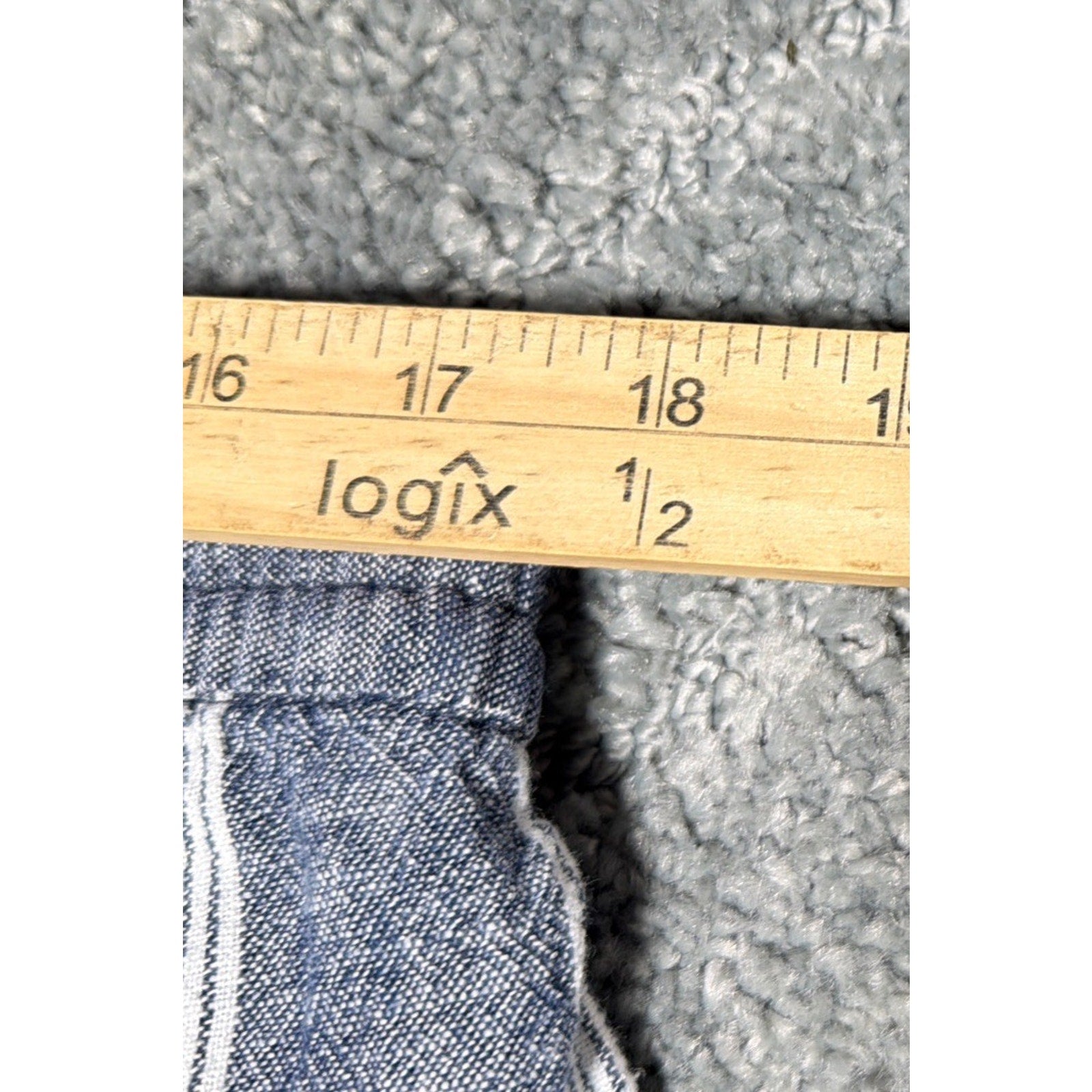 OLD NAVY Navy Blue/White Striped Woven Linen/Rayon Drawstring Pants Sz Large