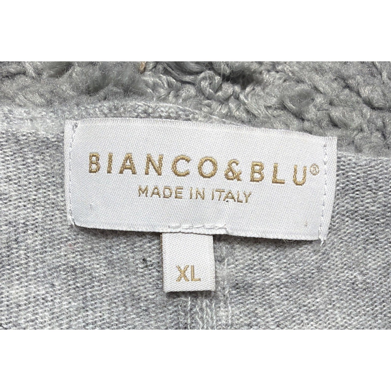 Bianco & blu made in Italy cashmere silk wool blend V Neck Sweater