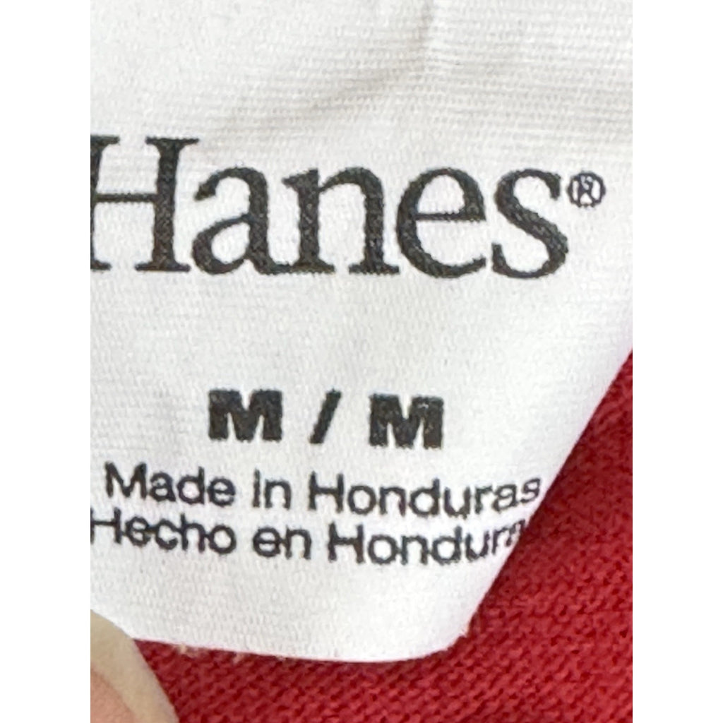 Arkansas Razorbacks Shirt Men's Medium Red White Tee Hanes