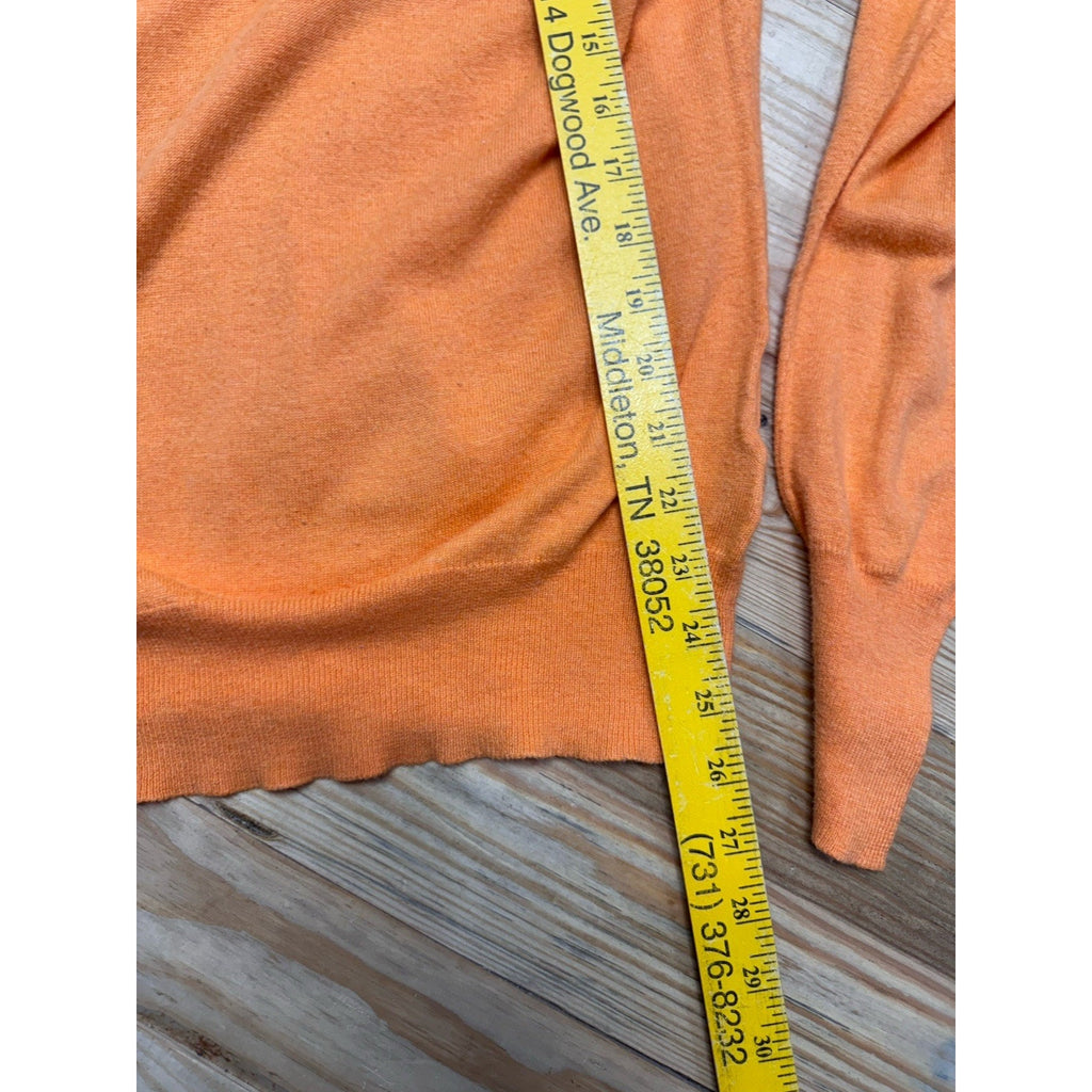 Old Navy Sweater Women’s Large Orange Long Sleeve V-Neck Lightweight