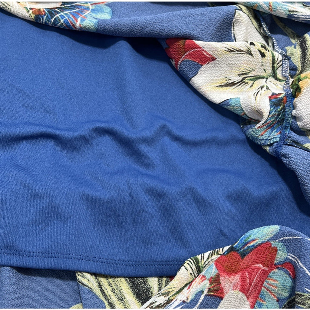 DANNY AND NICOLE LINED FLORAL PRINT Maxi DRESS SZ 12 NWT