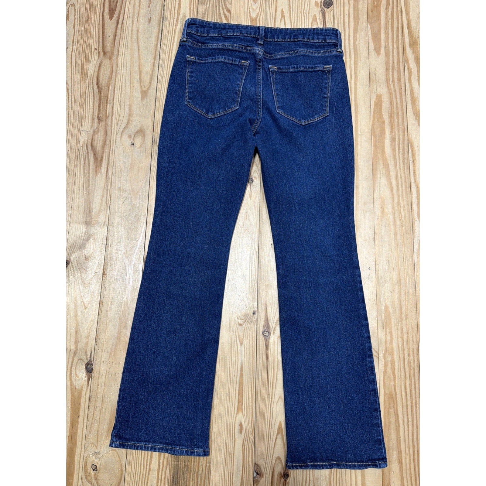 Old Navy Mid-Rise WOW Bootcut Jeans Size 6 Short Dark Wash Stretch 28x27