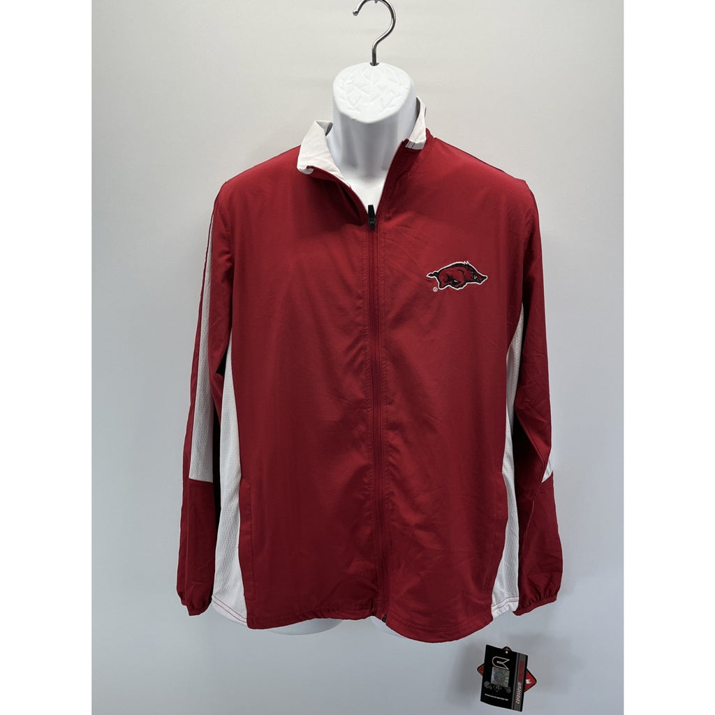 NWT COLOSSEUM ATHLETICS 20th ANNIVERSARY ARKANSAS Razorbacks Full ZIP Jacket S
