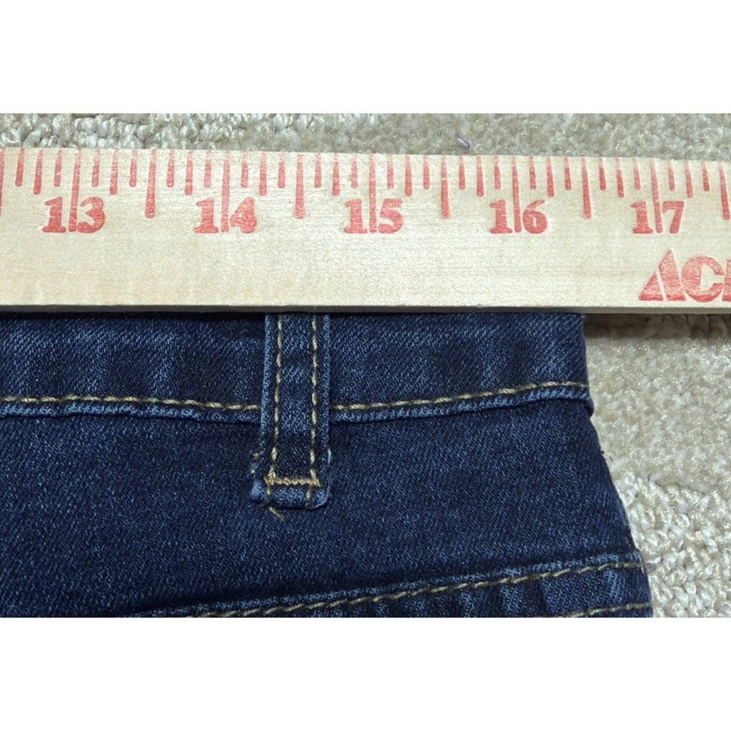 Y2K VIP Baggy Cargo Jeans Wide Leg Baggy Blue Denim 13/31 Strap Utility