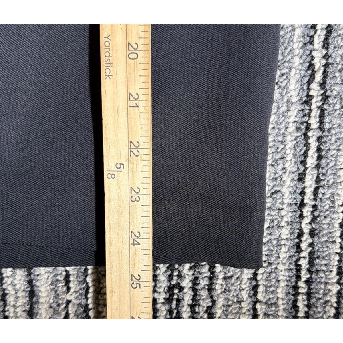 Anne Klein Vintage 90s 100% Wool Black Pencil Skirt Lined Size 6