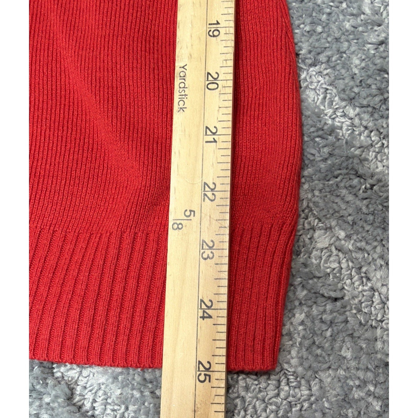 Express Womens Sweater Size S Red Long Sleeve Pullover Minimalist