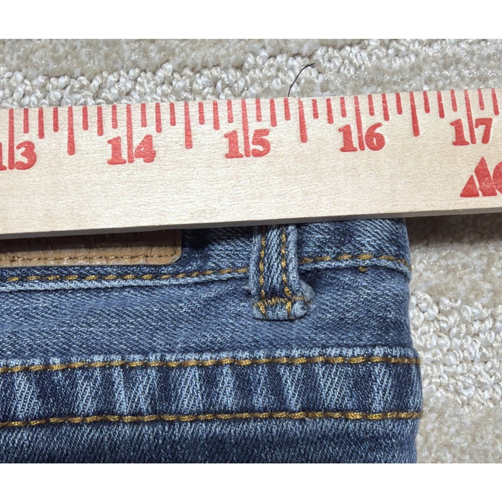 Y2K Aeropostale 11/12 S Reg Hailey Skinny Flare Jeans Low Rise Medium Wash 32x29