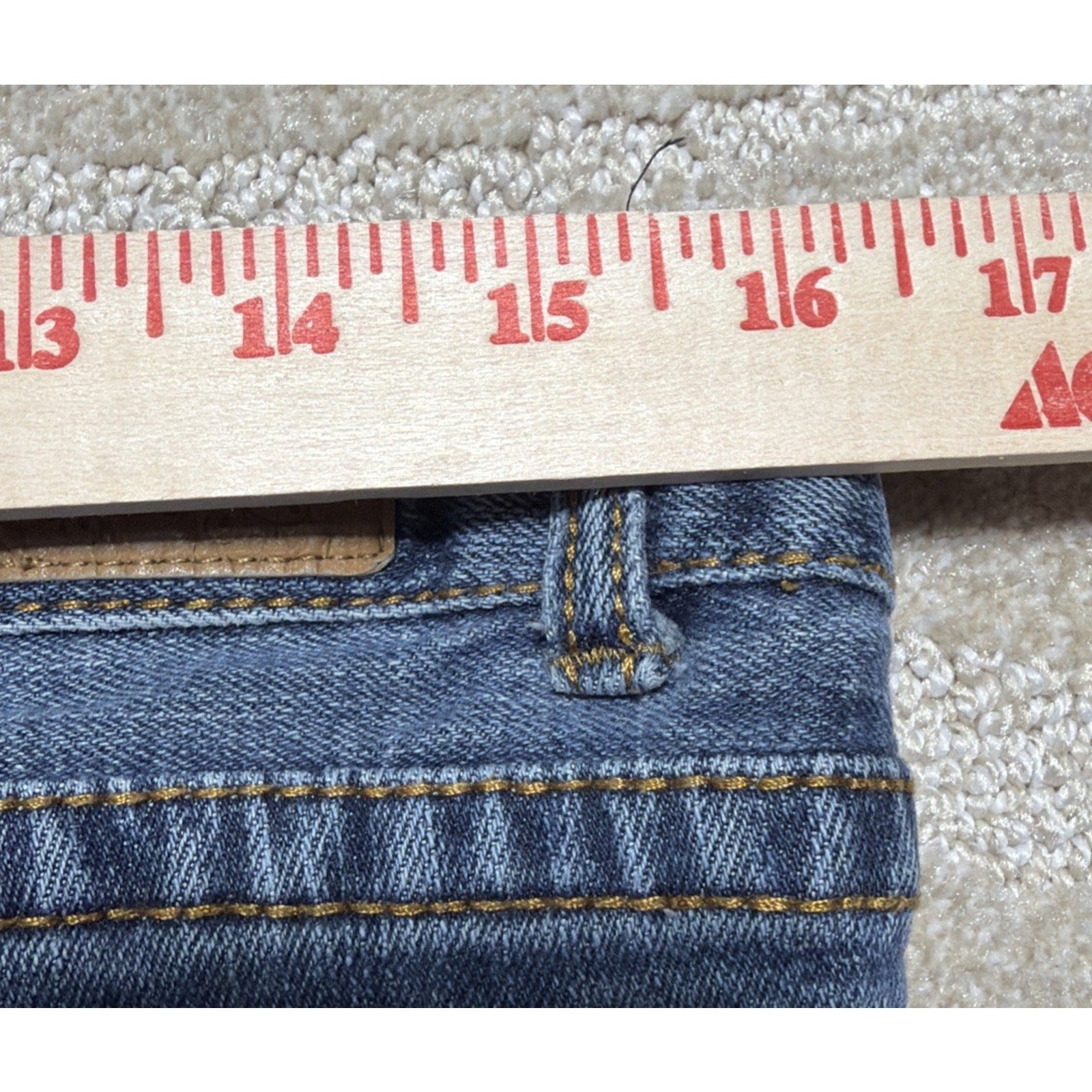 Y2K Aeropostale 11/12 S Reg Hailey Skinny Flare Jeans Low Rise Medium Wash 32x29