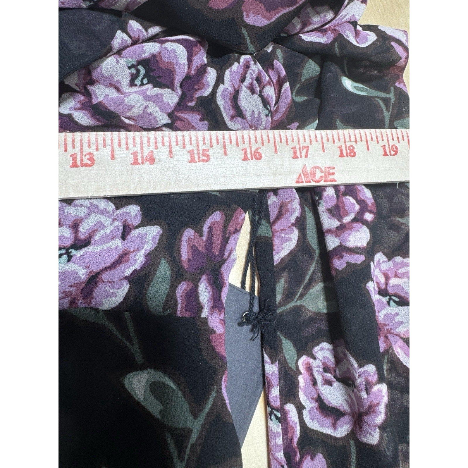 NWT Forever 21 Floral Maxi Dress Womens Small Black Pink Long Sleeve Cottagecore