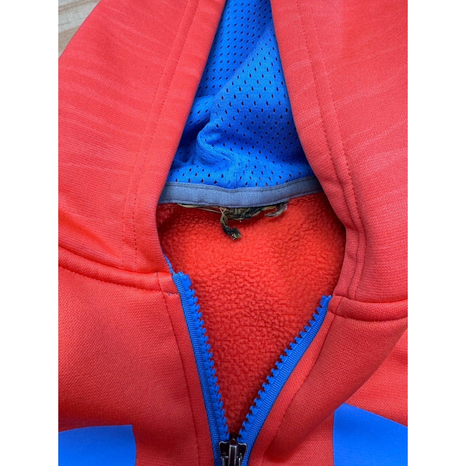 UNDER ARMOUR STORM Hoodie YLG Loose Cold Gear Tangerine Orange Sweatshirt No Tag