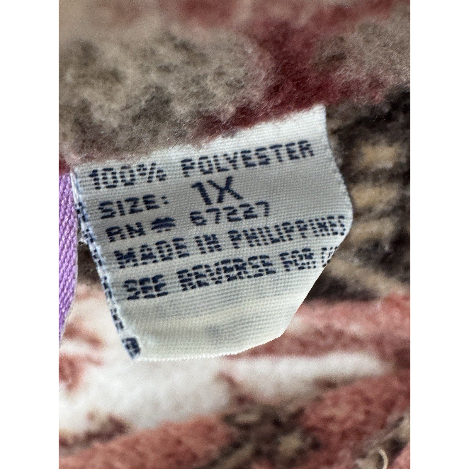 Premier International Full Zip Fleece Jacket Deep Pile Sweater Women’s Size 1X