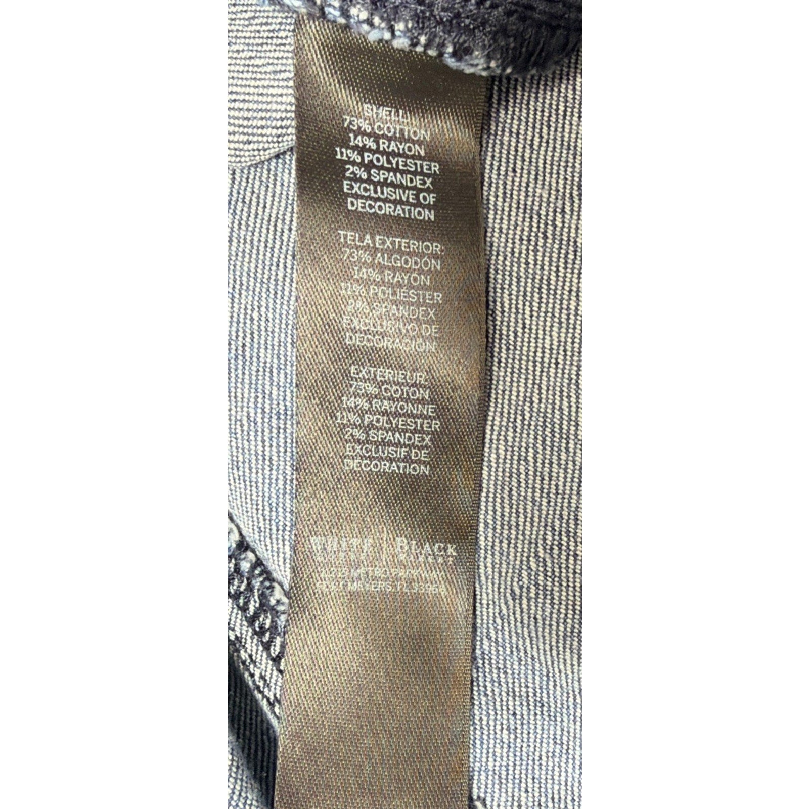 White House Black Market Blanc Bootleg Embellished Jeans Womens Size 2 S 28x30