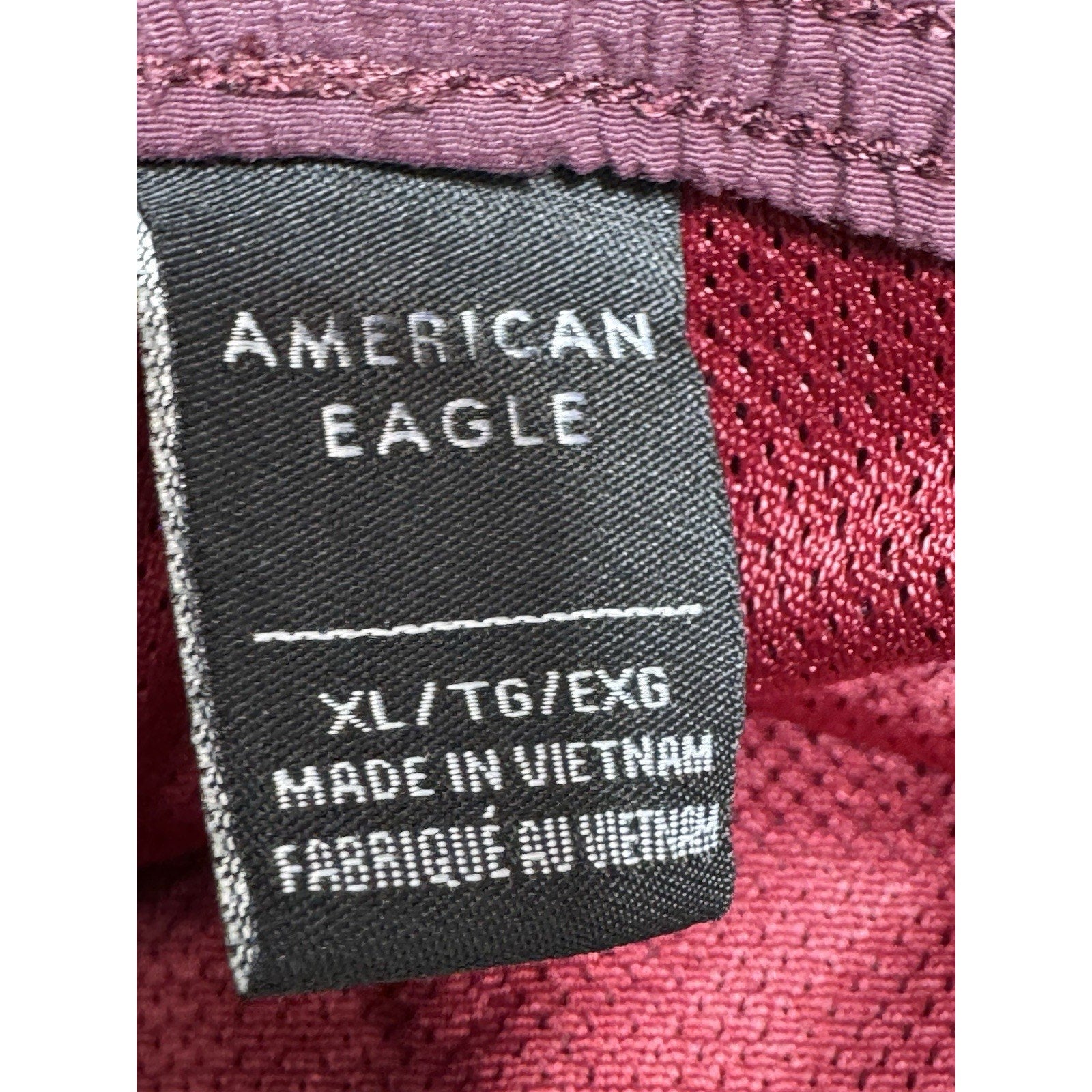 American Eagle Wind Pants Maroon Chino Casual Work Active Wear Ladies Women’s XL