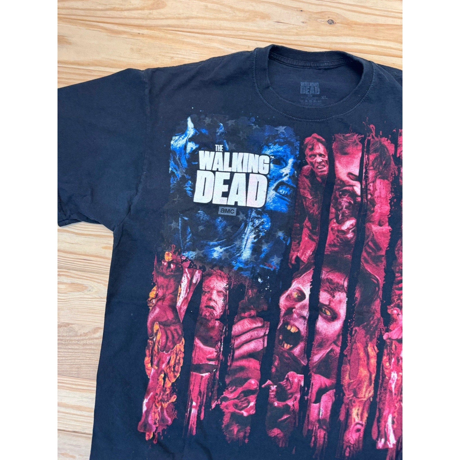 AMC The Walking Dead Zombie Horror TV Show Promo Shirt Men’s Size XL Black
