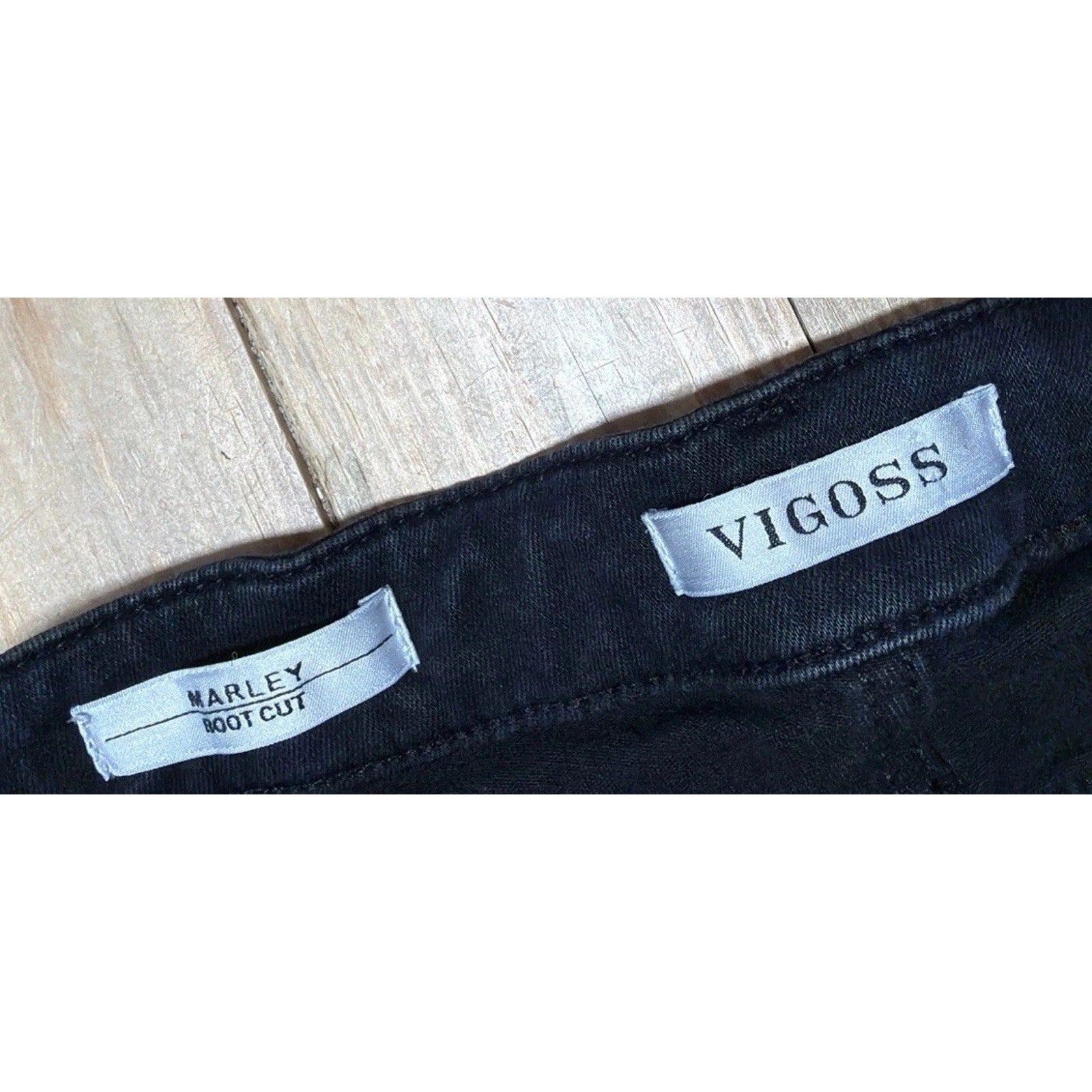 Vigoss Women’s Marley High Rise Bootcut Black Jeans Size 30x30.5