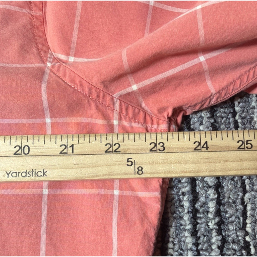 American Eagle Outfitters Shirt Men’s Size L Pink White Classic Fit Long Sleeve