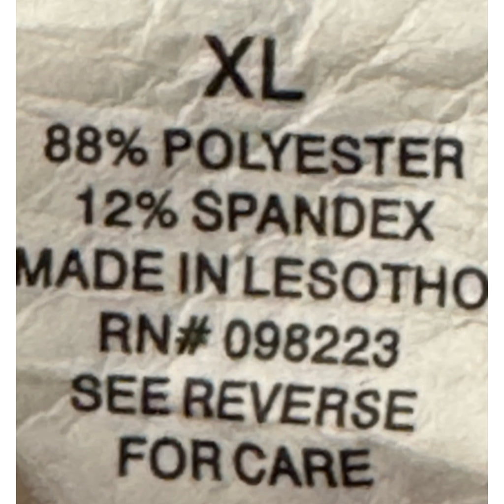 Men's BCG Academy Golf Activewear White Striped Polo Shirt Size XL